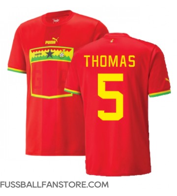 Ghana Thomas Partey #5 Replik Auswärtstrikot WM 2022 Kurzarm